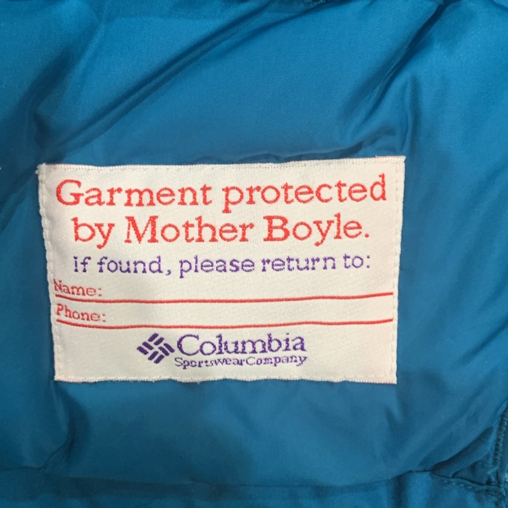 Columbia Boys Size 18/20 heavy down Winter Jacket Blue - Picture 6 of 12